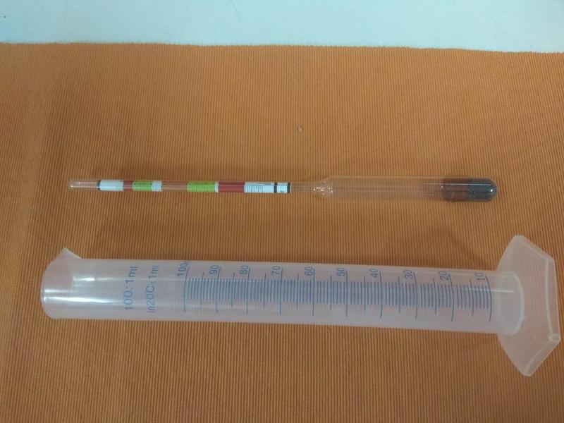 三用比重計加量筒組 糖度計 酒精度計 Hydrometer Science 啤酒王 自釀啤酒原料器材教學