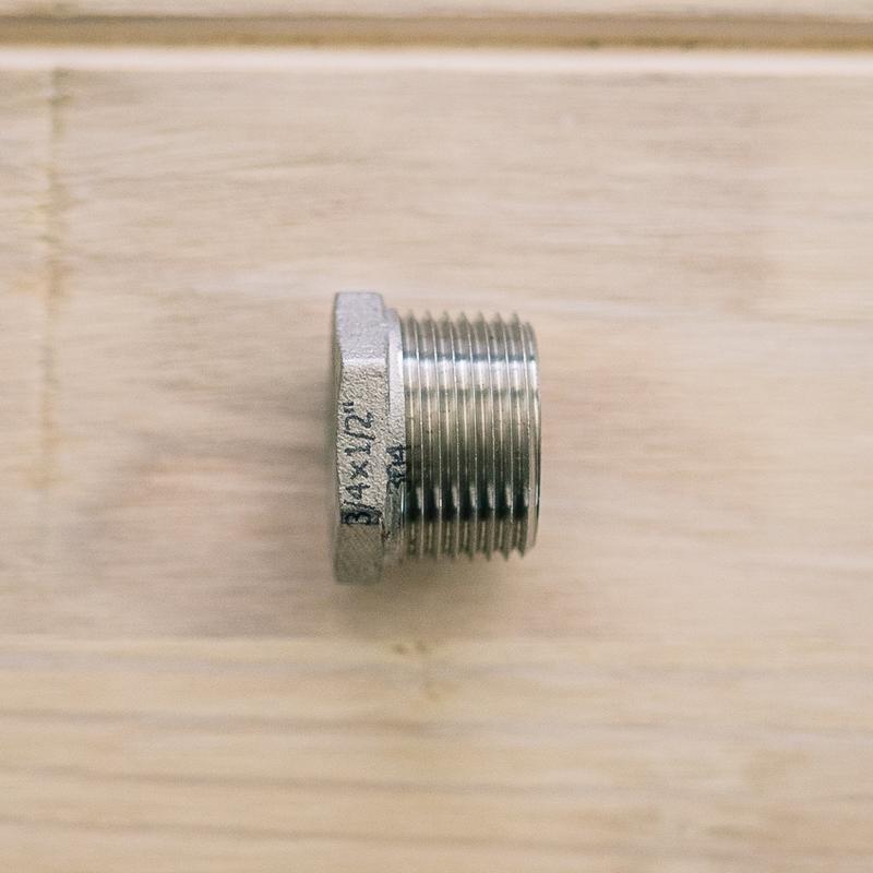 Ss釀酒科技台灣總代理啤酒王 配件Reducer | ¾” MPT to ½” FPT Bushing