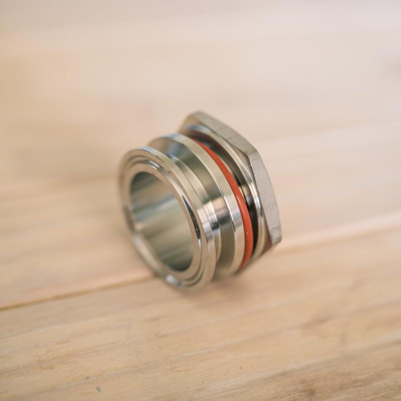 Ss釀酒科技台灣總代理啤酒王 配件Bulkhead | Compression Fitting 1.5” TC