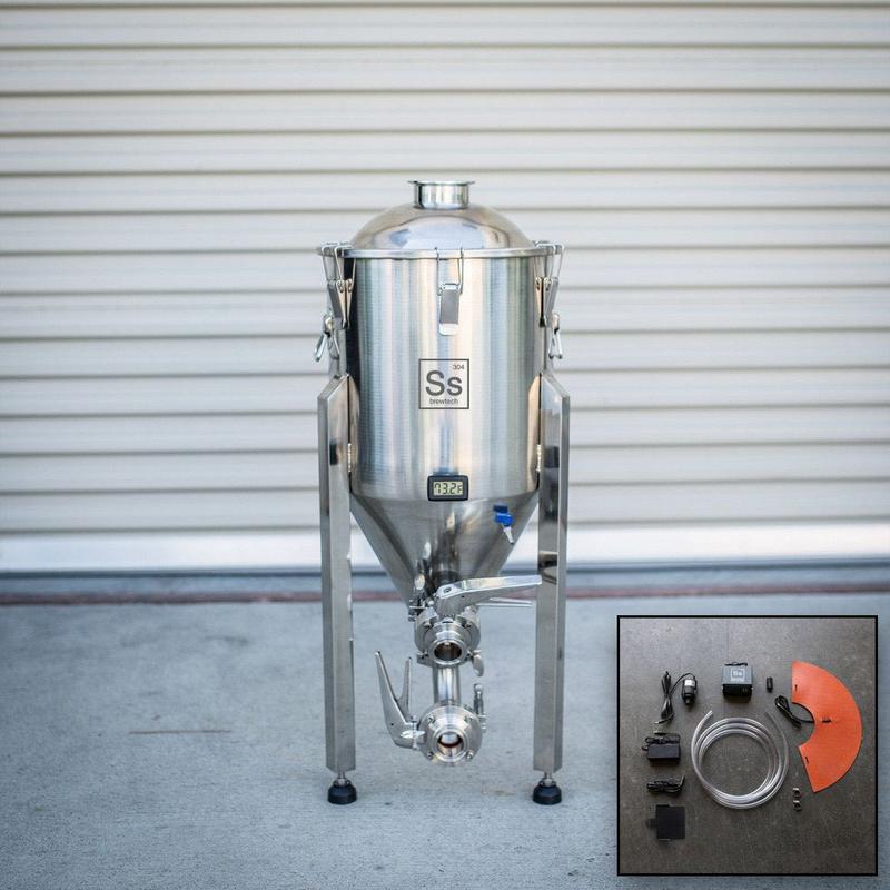 Ss釀酒科技台灣總代理啤酒王304不鏽鋼發酵桶經典款ChronicalBrewmasterEditon7加侖+FTSs2