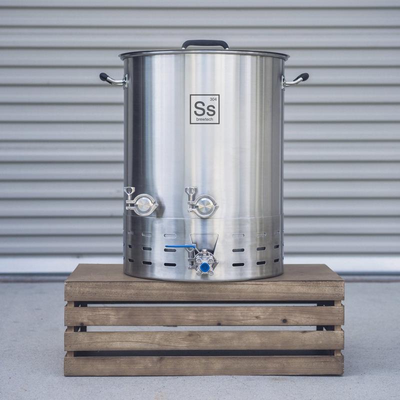 Ss釀酒科技台灣總代理啤酒王 304不鏽鋼糖化桶進階款BrewKettleBrewmasterEdition-20加侖