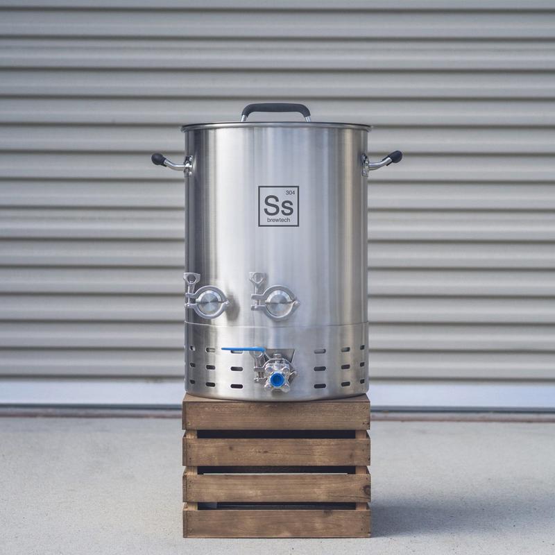Ss釀酒科技台灣總代理啤酒王 304不鏽鋼糖化桶進階款BrewKettleBrewmasterEdition-10加侖
