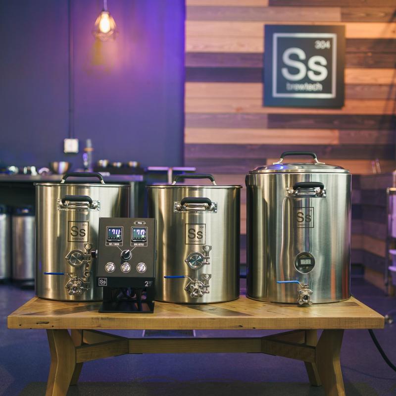 Ss釀酒科技台灣總代理啤酒王電子溫度控制釀造系統組合eBrewing2V系統 10加侖+InfuSsionMashTun
