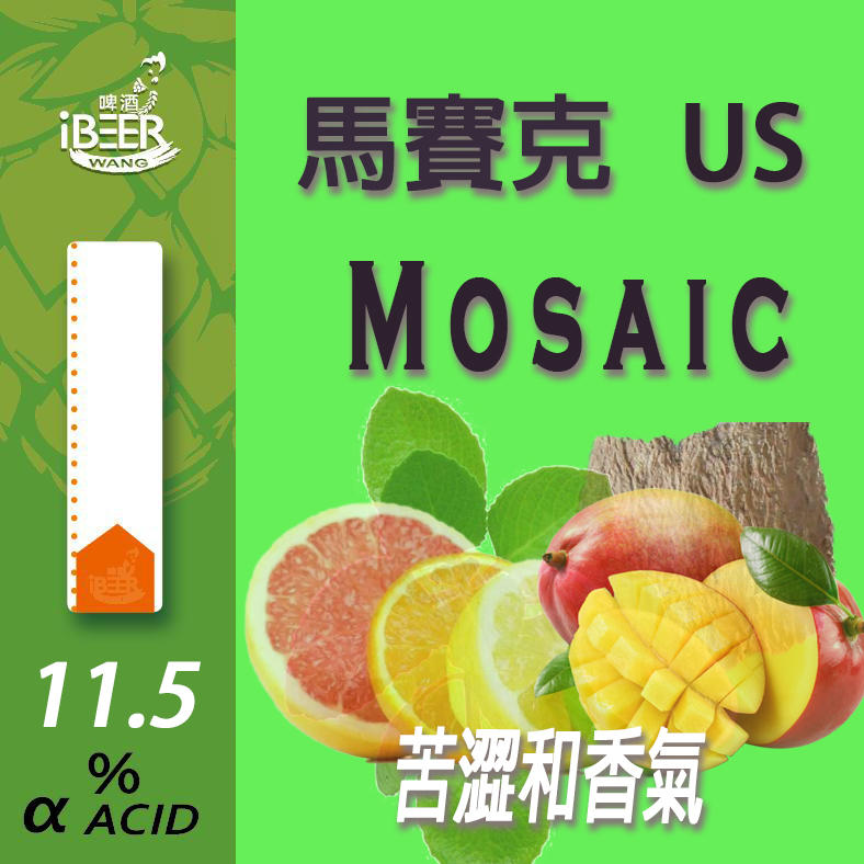 Mosaic 馬賽克 啤酒花 Hops 啤酒王 自釀啤酒原料器材設備