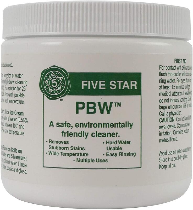 自釀啤酒原料器材設備教學, PBW 釀造設備清潔粉，5 Star ,啤酒王